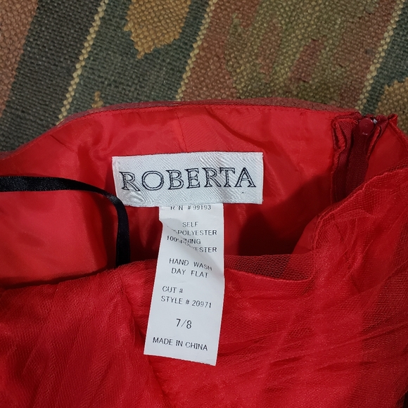 SOLD 80s Vintage Red Tulle Minidress Medium Sheer 1980s Prom Party Mini Dress - Picture 5 of 15